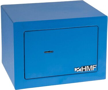 Сейф HMF 49216-05 малий для меблів з ключем, 23x17x17 см, синій