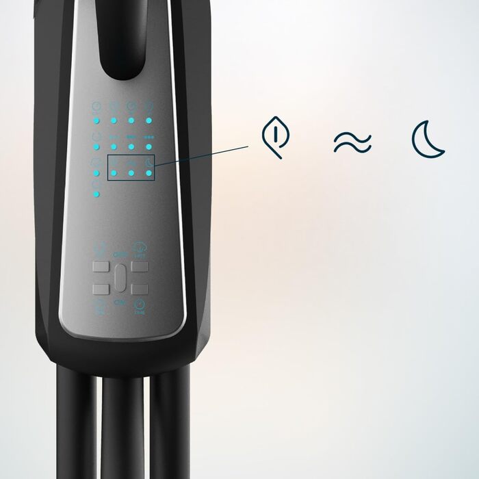 Вентилятор Cecotec EnergySilence 90 Вт з таймером та зволожувачем, 40 см, 3 швидкості, 2.8 л, мідний двигун, пульт ДУ