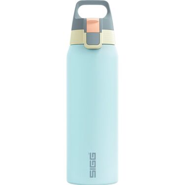 Спортивна пляшка для води Sigg Shield ONE з нержавіючої сталі для газованих напоїв, герметична, BPA-free, 0.75 л, колір Breeze