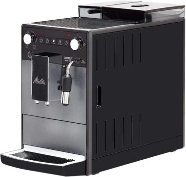 Кавомашина Melitta Avanza з млинком, молочною системою та великим резервуаром 1,5 л для еспресо й капучино, колір містичний титан