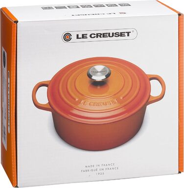 Чавунний круглий жаровник Le Creuset Signature 20 см, чорний + силіконовий круглий прихват Le Creuset, чорний