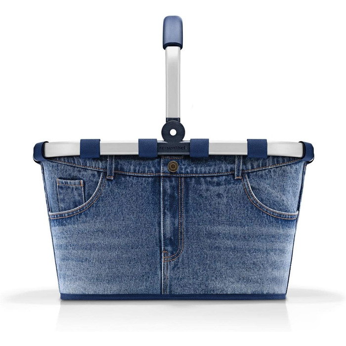 Кошик для покупок reisenthel carrybag Jeans 2, міцний, з великим об'ємом, водостійкий, з внутрішньою кишенею, елегантний дизайн