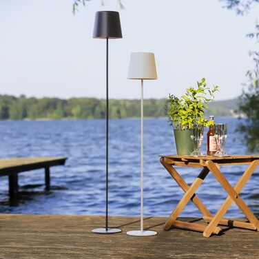 LED-лампа настільна 2 шт. для дому та вулиці | 37 см / 23 см, Ø 10 см | Сенсорний диммер, USB-зарядка, портативна | 310lm, чорний матовий