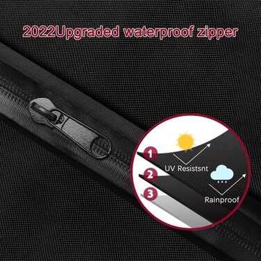 Чохол для парасольки вуличного типу Ampelschirm 420D Oxford (190x30x50 см) - водонепроникний, анти-UV, вітрозахисний, снігостійкий