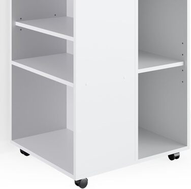 Тумба для офісу Vicco Rollcontainer, біла, 59x53 см