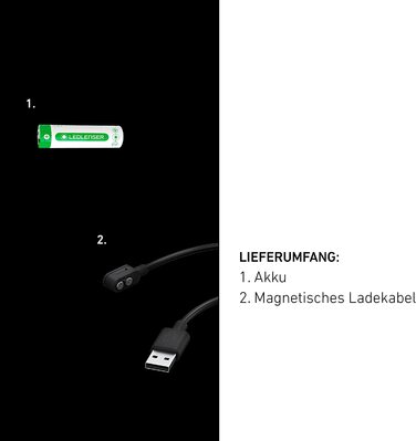 Налобний ліхтар Ledlenser MH8 600 Лм, акумуляторний, LED, чорний, для полювання та риболовлі, до 60 годин, червоне/зелене/синє світло, фокусування, 2xAA, транспортувальний замок