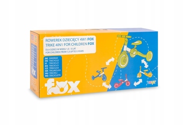 Дитячий біговель-триколісник TOYZ FOX ORANGE