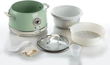 Мультиварка Ariete Vintage 2904 блакитна 3.5л для рису, приготування на пару, повільного приготування з керамічним антипригарним покриттям 650W