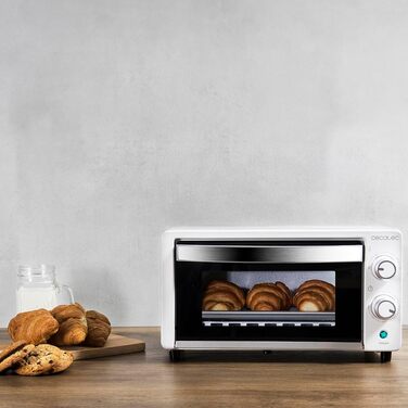 Міні-піч Cecotec Bake&Toast 1090 White 10л, 1000 Вт, таймер 60 хв, до 230°C, біла