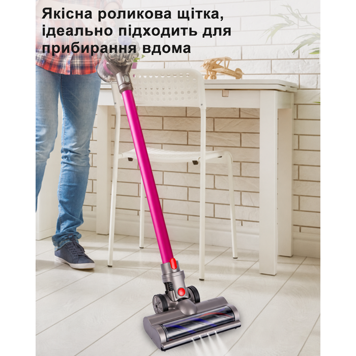 Насадка-щітка для пилососа Dyson V7/V8/V10/V11/V15, електрична турбощітка з роликовою щіткою, аксесуари для підлоги, 2 шт.
