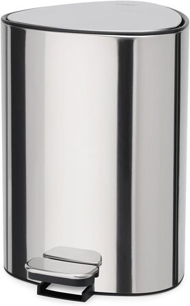 Сміттєвий бак Joseph Joseph EasyStore Luxe 5л з нержавіючої сталі з автоматичним закриттям кришки та змінним внутрішнім відром, для ванної, спальні, офісу
