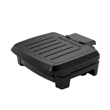 Гриль George Foreman повністю занурюваний, для посудомийної машини, антипригарне покриття, чорно-сірий, на 4 порції