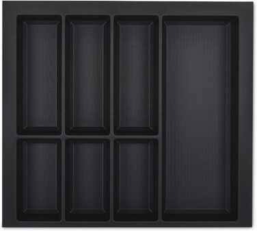 Вставка для столових приборів ORGA-BOX VII чорна 526x474 мм для кухонних ящиків Schüller, Schröder та ін., корпус 600 мм
