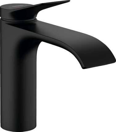 Змішувач для ванної кімнати Hansgrohe Vivenis з висотою виливу 110 мм (чорний мат), економія води (EcoSmart), артикул 75022000