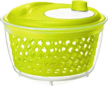 Сушарка для салату Rotho Fresh, пластикова, BPA-free, зелена/прозора, 4,5 л