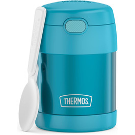 Дитячий термос для їжі THERMOS FUNTAINER 0,3 л, бірюзовий, з ложкою, для супу, мюслі, зберігає тепло 5 годин, холод 7 годин, герметичний