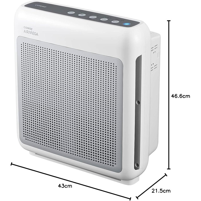 Очищувач повітря COWAY Mighty AP-1512HH з HEPA-фільтром для дому та алергіків, білий (CADR 421 м³/год, від пилу, шерсті та пилку)