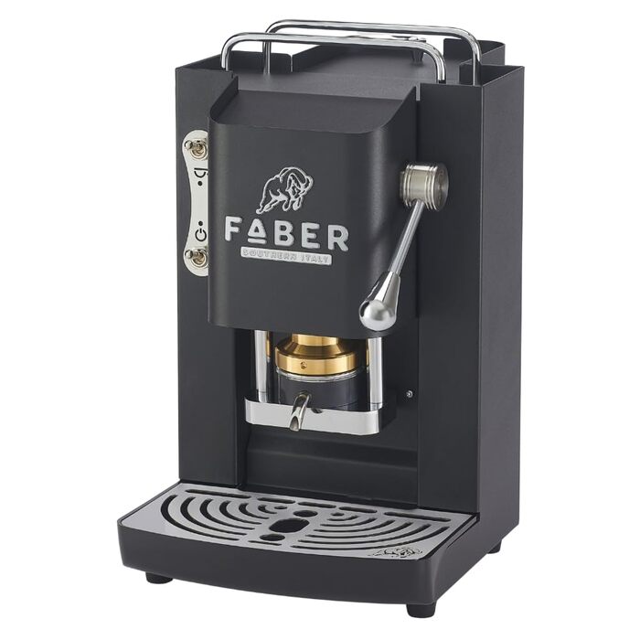 Кавомашина Faber Deluxe 3.0 ESE 44мм з електроклапаном, чорний/хром