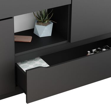 Комод Vicco Ruben антрацитовий 120x84 см, 2 шухляди