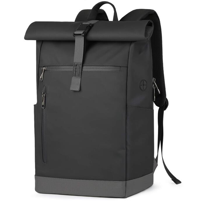 Розширюваний рюкзак Inateck RollTop 25-30Л для велосипеда та школи, чорний