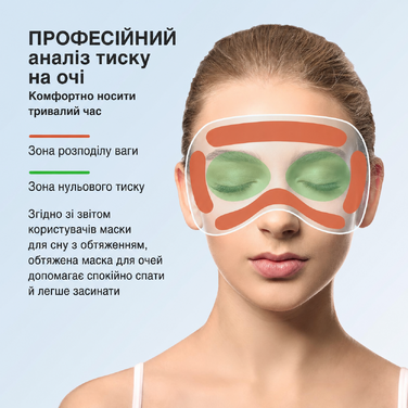 Umisleep 3D маска для сну з обтяженням 120 г, світлонепроникна, для чоловіків і жінок, чорна, регульований ремінець, для подорожей і йоги