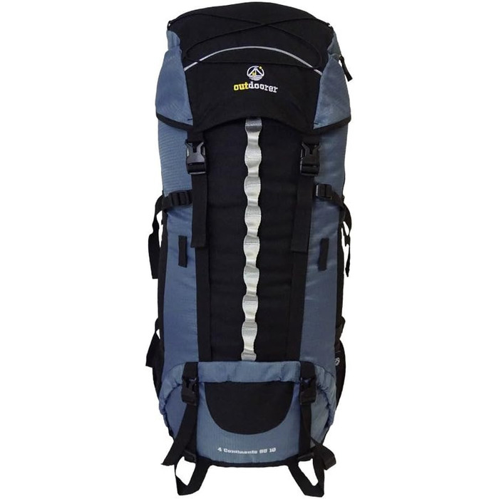 Рюкзак outdoorer Backpacker 4 Continents 85+10 л з фронтальним відкриттям і дощовиком для подорожей, трекінгу та бекпекінгу