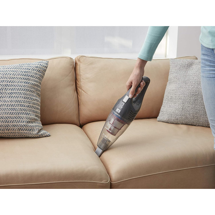 Автомобільний пилосос Black+Decker Dustbuster Flexi PD1200AV 12V, безмішковий, з гнучким шлангом, насадками та адаптером для прикурювача