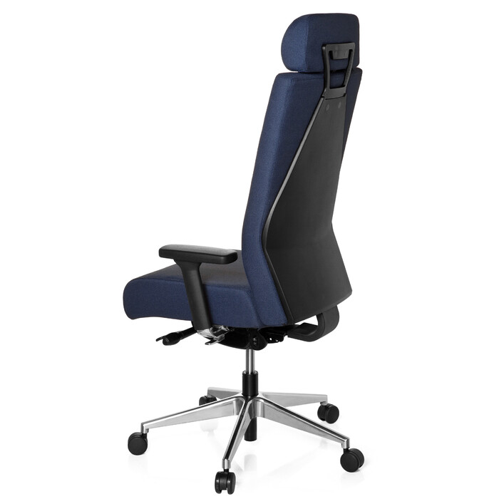 Офісне крісло / поворотне крісло PRO-TEC XXL з повною м'якою оббивкою Blue HJH OFFICE