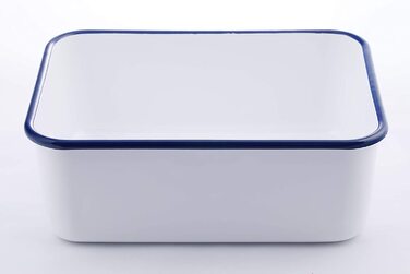 Емальований контейнер HoneyWare CLASSIC LINE 2,8 л з кришкою, висока, для зберігання їжі, термостійкий до 400°C, підходить для духовки, плити, гриля