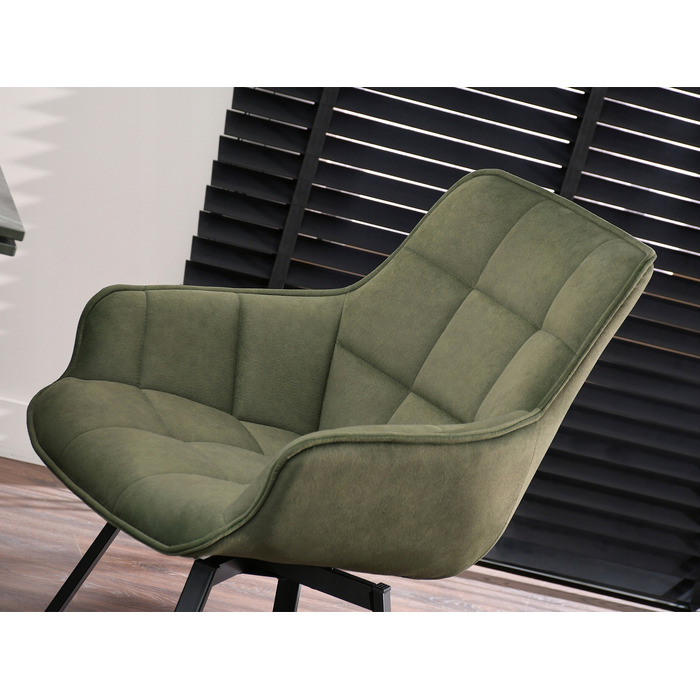 Стілець Mebel-Partner, оббивка тканина, зелений, 1 шт.