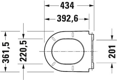 Сидіння для унітазу Duravit D-Neo, біле, з мікроліфтом