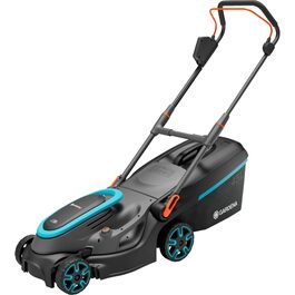 Акумуляторний газонокосарка Gardena PowerMax 37/36V P4A Ready-to-Use Set (14638-20) 37см, 350м², 45л, 2023