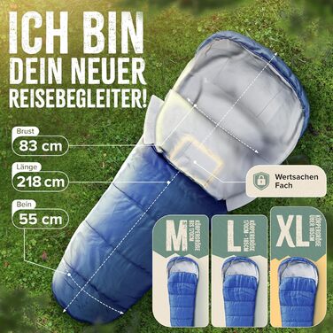 ONLYHIKE® Інноваційний літній спальник мумія, ультралегкий, компактний, 750 г, розміри M-XL, для кемпінгу та туризму