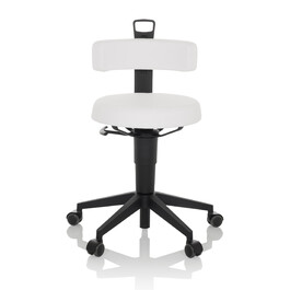 Робочий табурет / балансирне крісло TOP WORK FLEX PU white hjh OFFICE