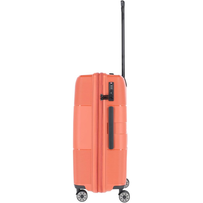 Жорсткий валізний чемодан Travelite WAAL M 65 см, теракота, 4 колеса, з розширенням і TSA замком, екологічна підкладка, 65-75 л