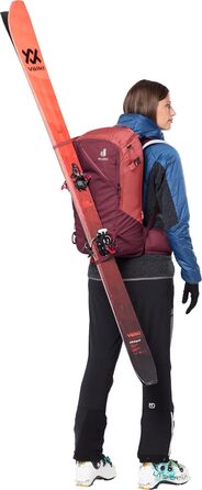 Жіночий рюкзак для гірськолижних турів Deuter Freerider Pro 32+ SL, 32+ л, бордовий