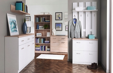 Стелаж Mebelbos Top Mix, білий, 40 x 183 x 33 см