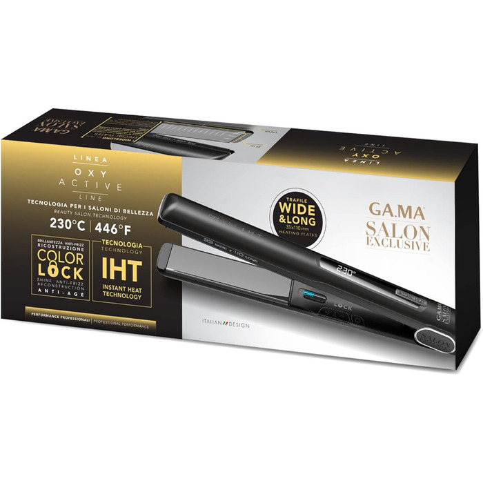 Професійний випрямляч для волосся Gama Italy G-Style Oxy Active IHT з технологією Oxy-Active та IHT, антифриз-ефект, для гладкого та шовковистого волосся