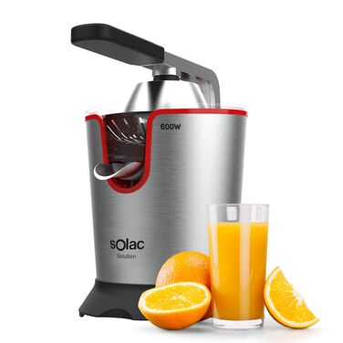 Цитрусовижималка Solac EX6190 600W нержавіюча сталь для всіх цитрусових, 0.65л, знімні деталі