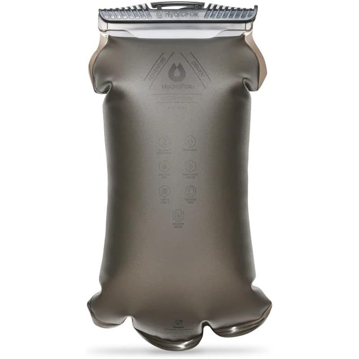 Гідратор Hydrapak Force Mammoth Grey 3 л – питна система для туризму, водний резервуар, сірий