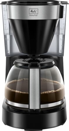 Кавоварка фільтраційна Melitta Easy Top з глечиком, 10 чашок, чорна, функція захисту від капання