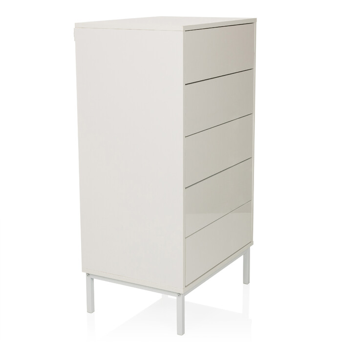 Буфет / комод BJORDAL 55x40x100 см 5 шухляд білий hjh LIVING