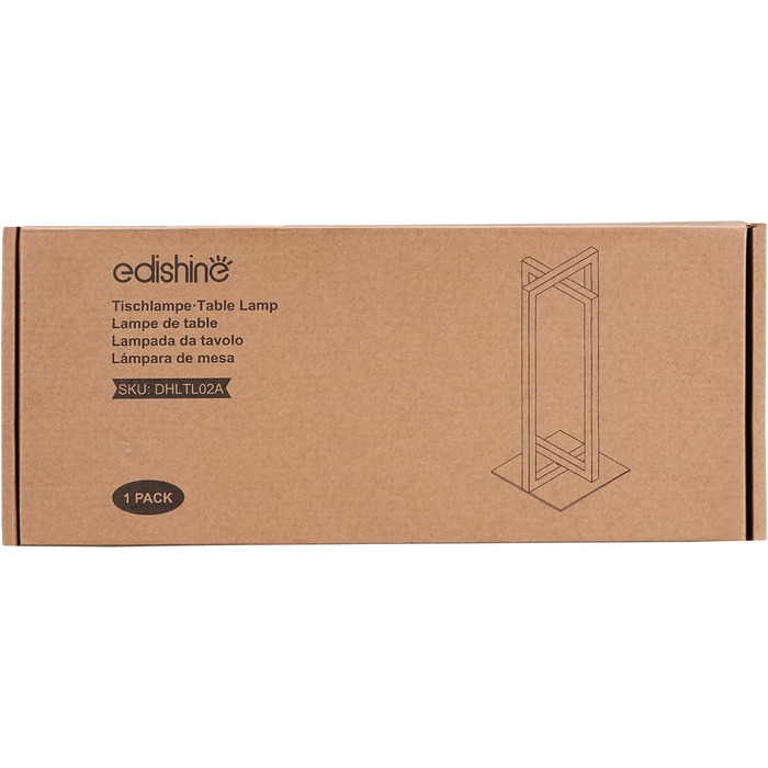 EDISHINE LED настільна лампа з дотиковим димером, сучасна чорна-золота металева лампа для спальні, вітальні, офісу, 3 режими кольору, 750 люмен, подарунок