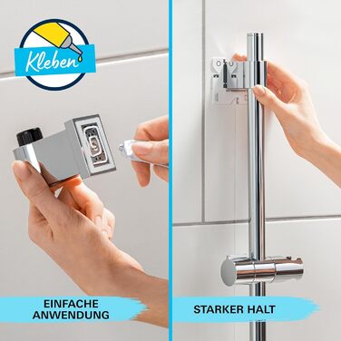 Набір для душу GROHE Vitalio 110, хром, 14 л/хв, 60 см (душова стійка, лійка з 2 струменями, шланг 1.75 м)