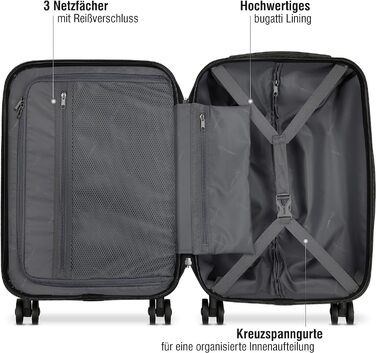 Жорсткий валізу Bugatti Lima 58x38x23,5 см, 33,8 л, 4 колеса, TSA-замок, бронзовий