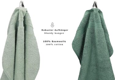 Набір гостьових рушників Betz Premium 10 шт, 100% бавовна, 30x50 см, зелений мікс