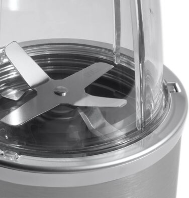 Смузі-мейкер Nutribullet Pro 900 Вт, електричний, 700 мл, компактний, сріблястий, легке очищення