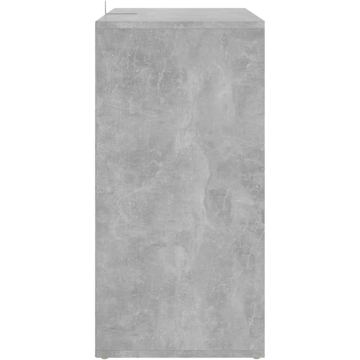 vidaXL Тумба для взуття з 5 полицями, настінна, бетонно-сіра, 60x35x70 см, ДСП