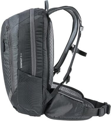 Дитячий велосипедний рюкзак Deuter Compact 8 JR 8 л, графітово-чорний