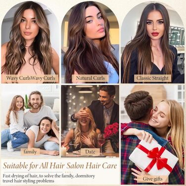 Набір професійних фенів-щіток 3-в-1 Air Styler Whitegold: фен, щітка для волосся, випрямляч